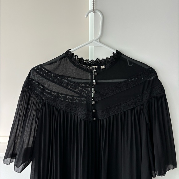 Aritzia wilfred black bohemian/vintage vibe black dress - xs - Picture 3 of 3